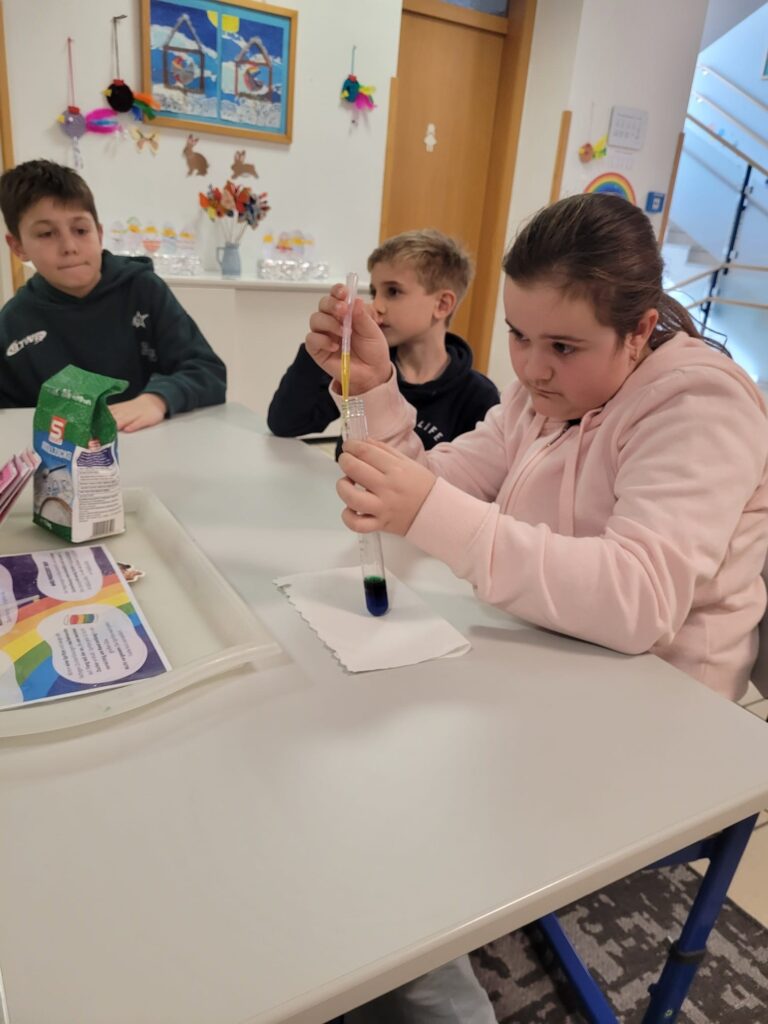 Versuche mit Zuckerwasser